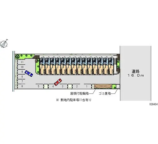 ★手数料０円★越谷市大林　月極駐車場（LP）